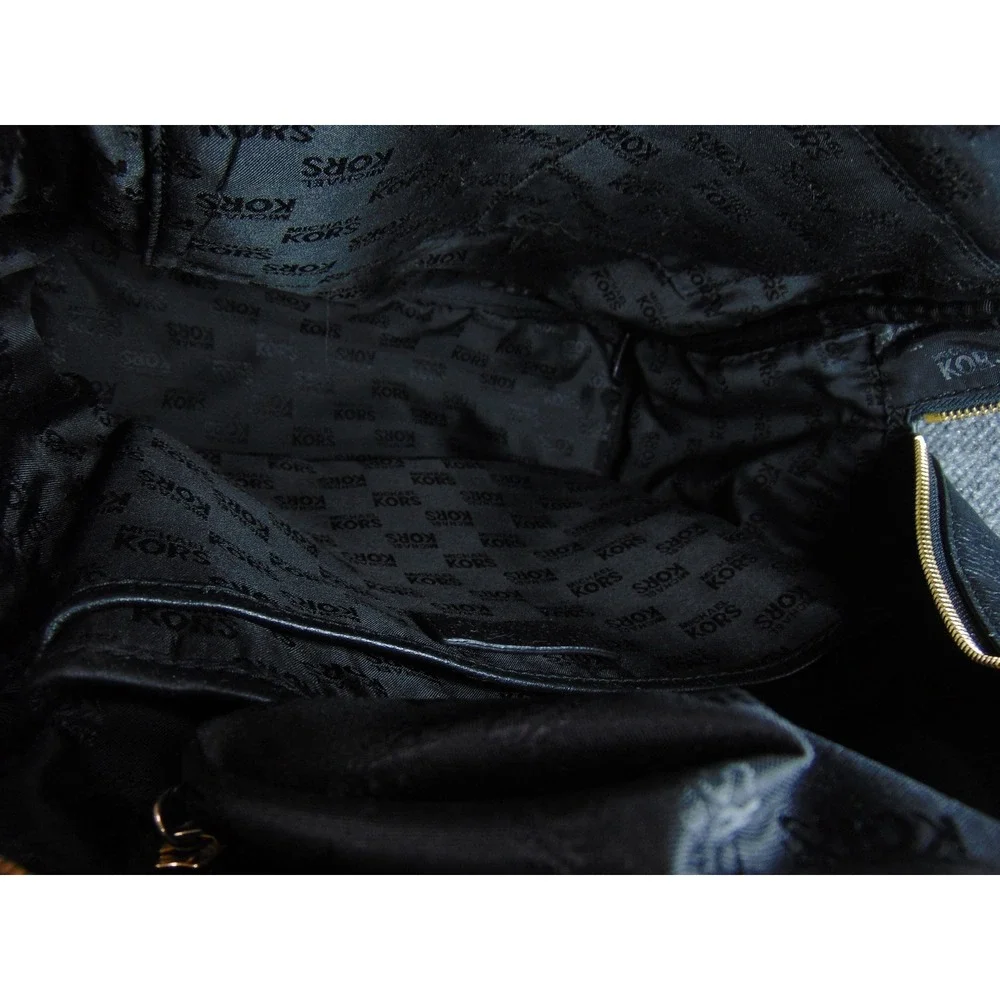 Michael Kors Backpack Black Leather‎ Studded Small Daypack Commuter,FLAW - Picture 14 of 16